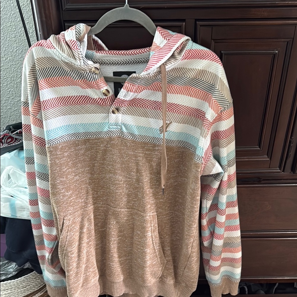 Hooey Multicolor Striped Hoodie